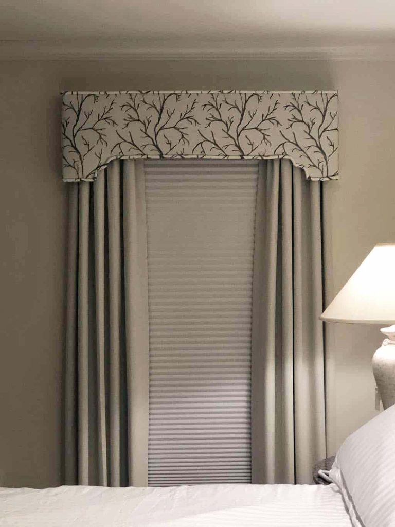 Duette® Cellular Shades with Draperies & Valance