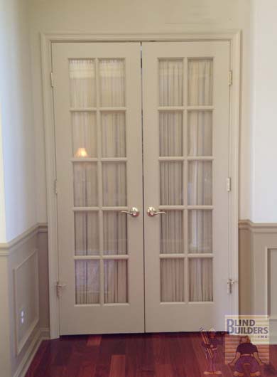 Custom Draperies on French Doors
