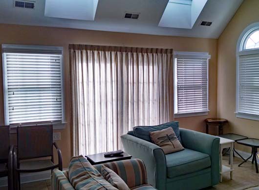Custom Draperies in Living Room