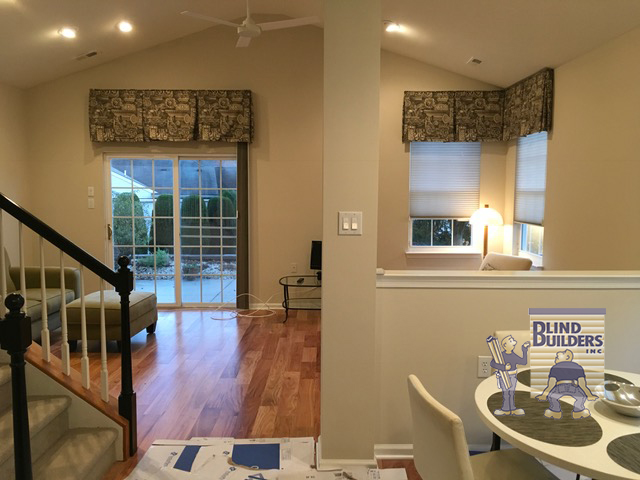 Custom Valance in Front Room