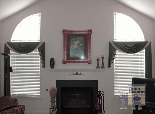 Custom Valance in Living Room