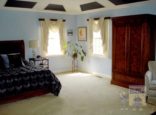 Custom Valance in Bedroom