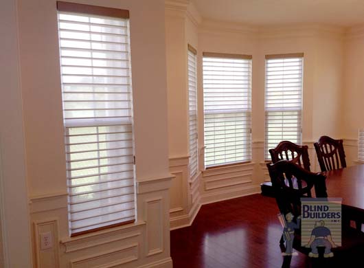 Silhouette® Sheer Shades in Dining Room