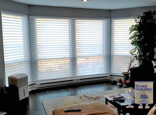 Silhouette® Sheer Shades in Living Room