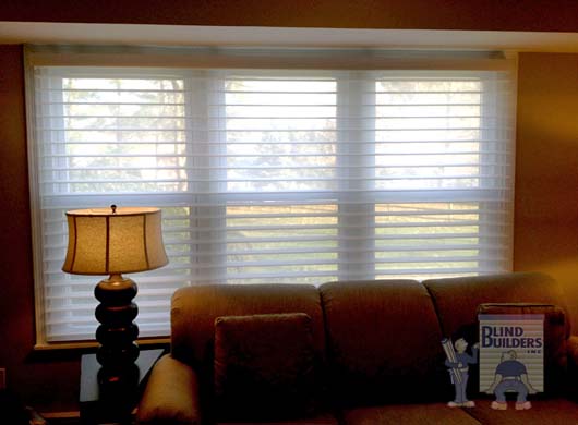 Silhouette® Sheer Shades in Living Room